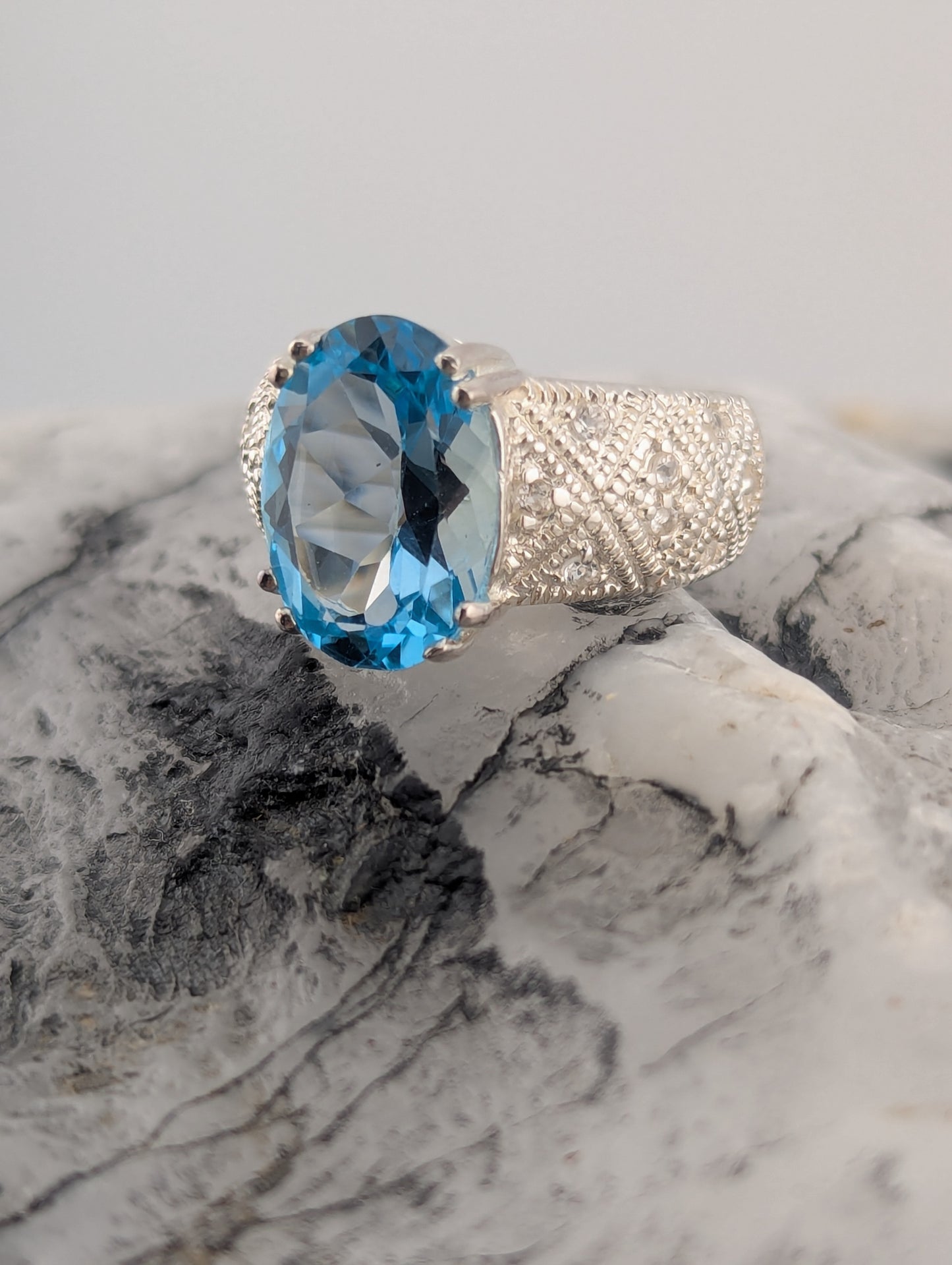 Blue Topaz Ring