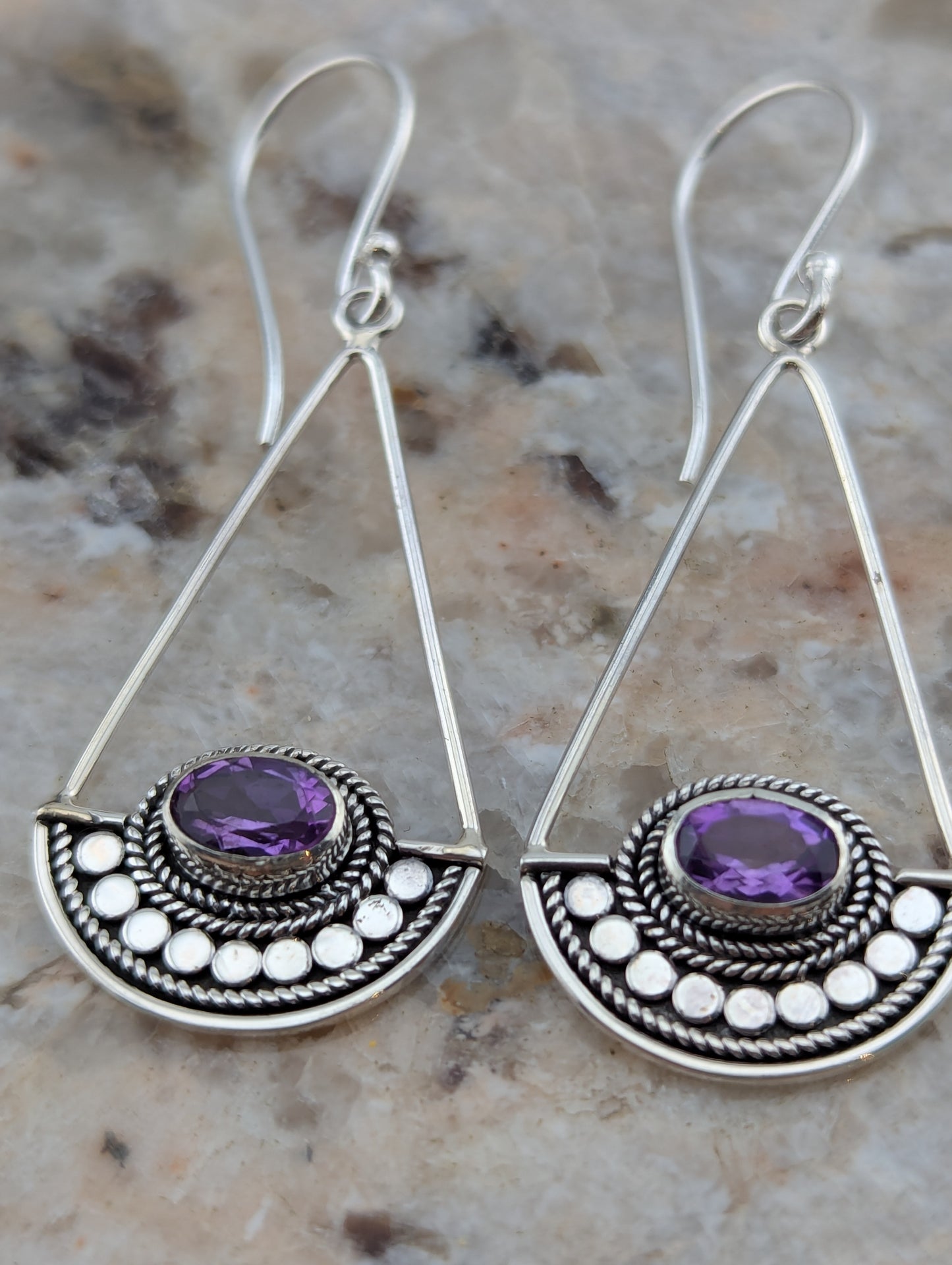 Amethyst Dangle Earrings