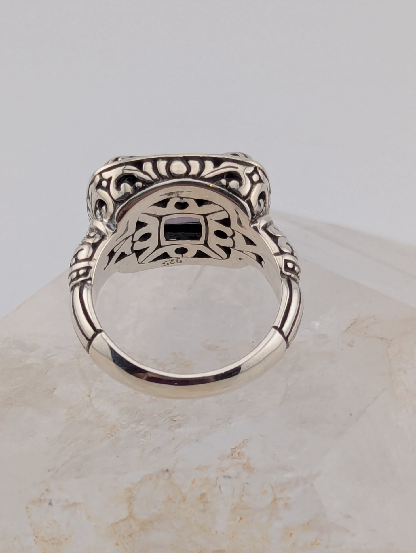 Mystic Topaz East to West Set Ring