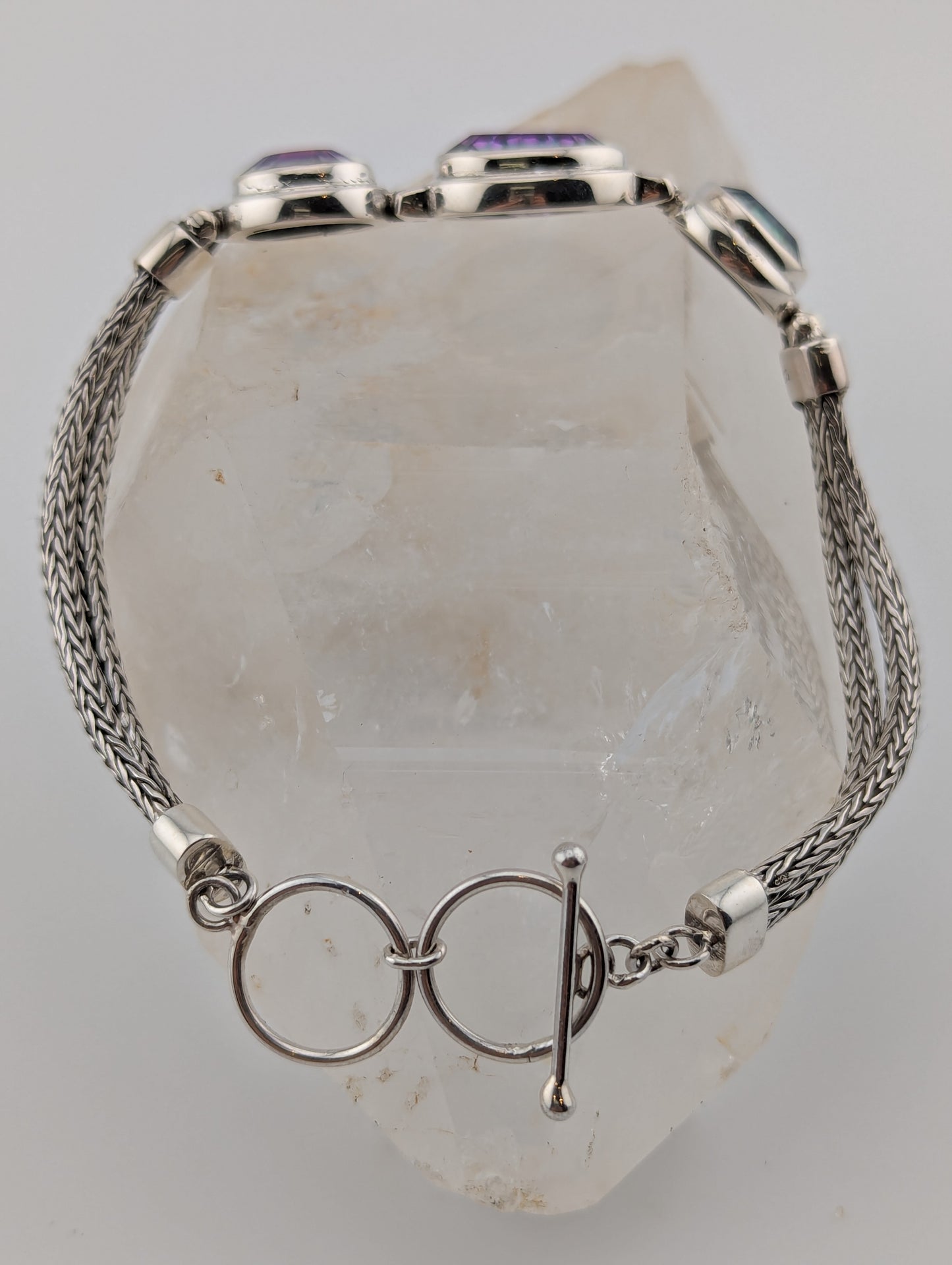 Mystic Topaz Toggle Bracelet