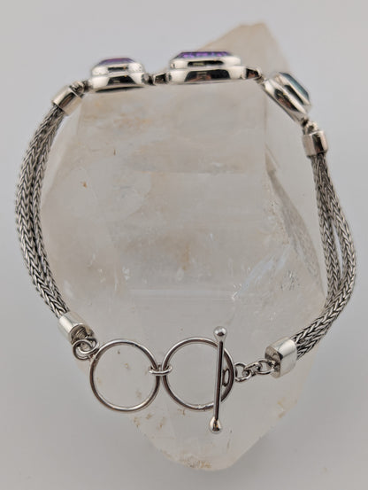 Mystic Topaz Toggle Bracelet