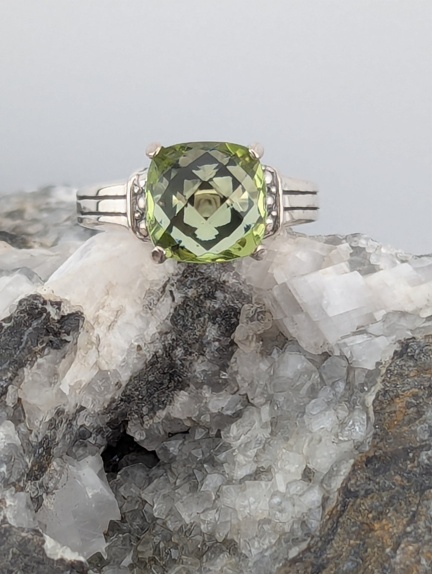 Prasiolite Ring