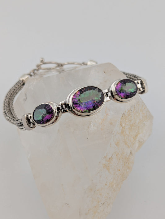 Mystic Topaz Toggle Bracelet