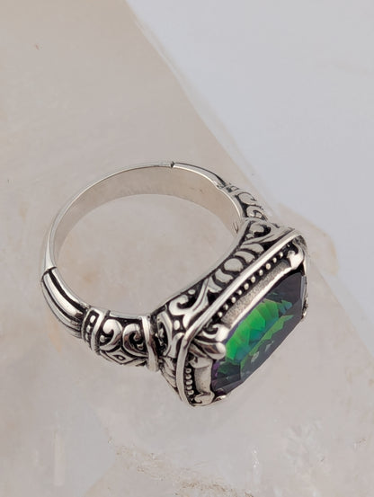 Mystic Topaz East to West Set Ring
