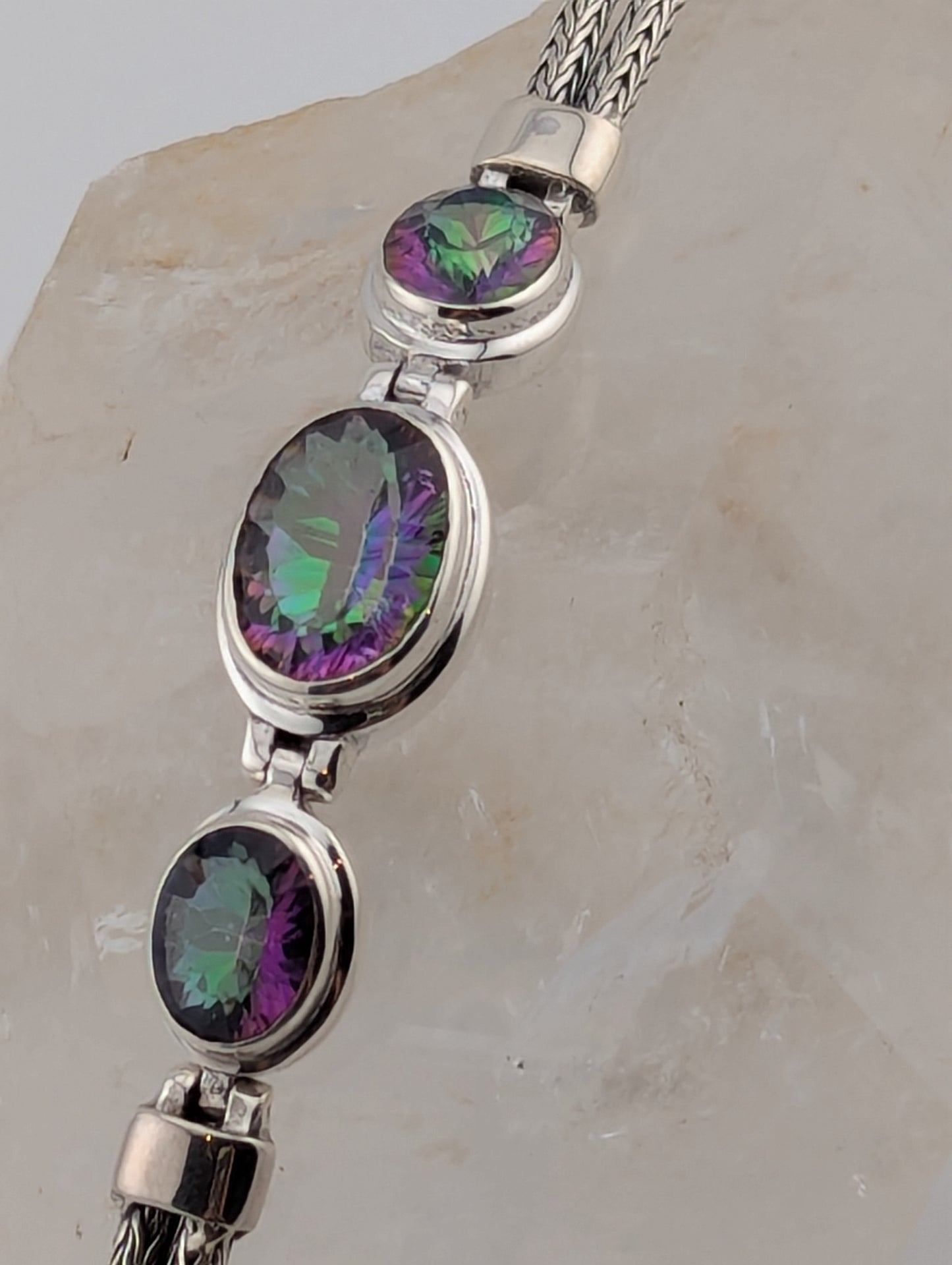 Mystic Topaz Toggle Bracelet