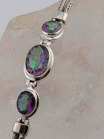 Mystic Topaz Toggle Bracelet