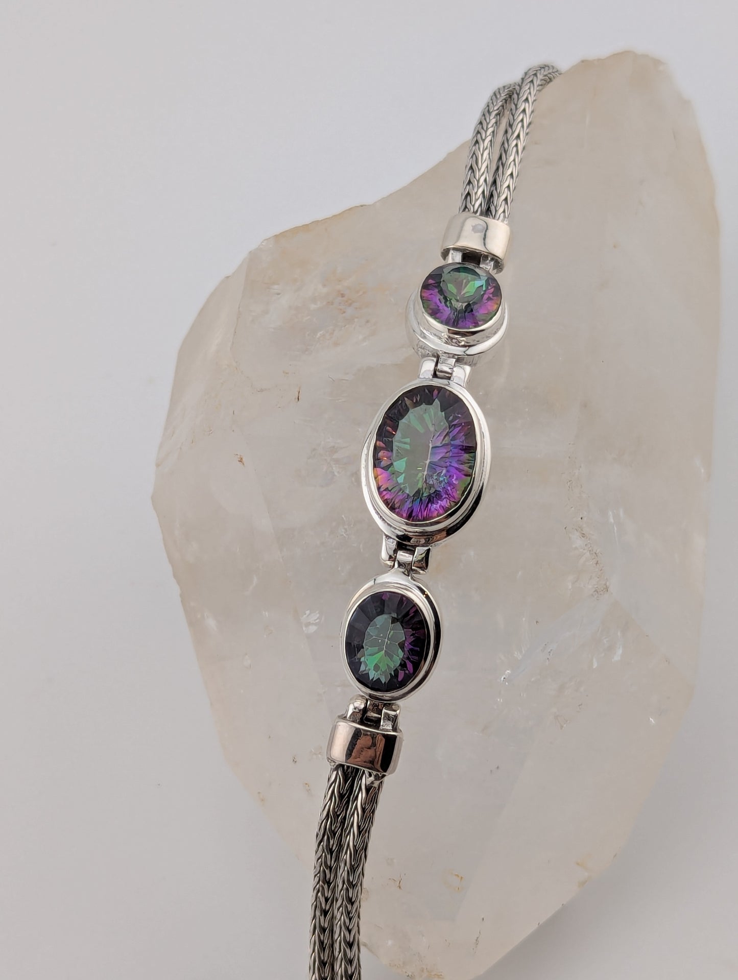 Mystic Topaz Toggle Bracelet