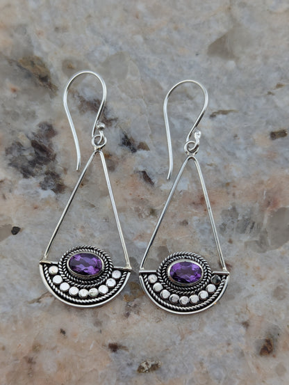 Amethyst Dangle Earrings