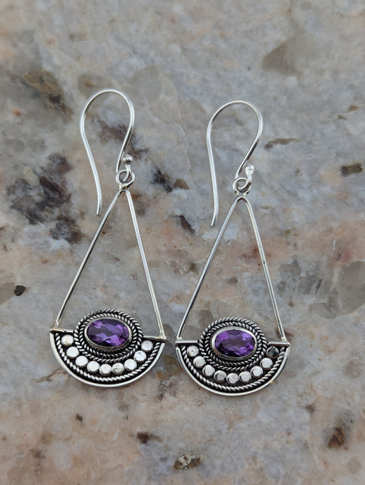 Amethyst Dangle Earrings