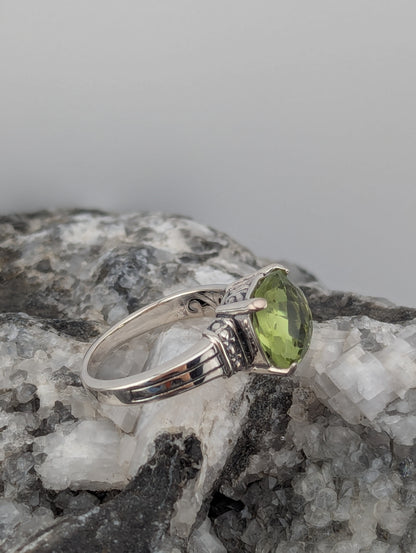 Prasiolite Ring