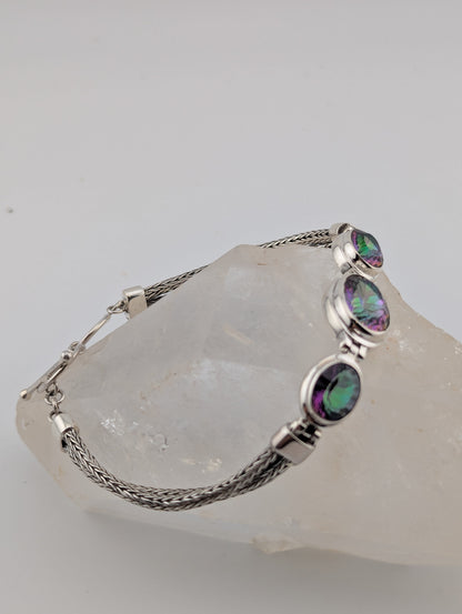 Mystic Topaz Toggle Bracelet